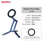 XILETU XJ‑26 MagSafe Magnetic Phone Stand, Foldable Aluminum Alloy Portable Phone Mount