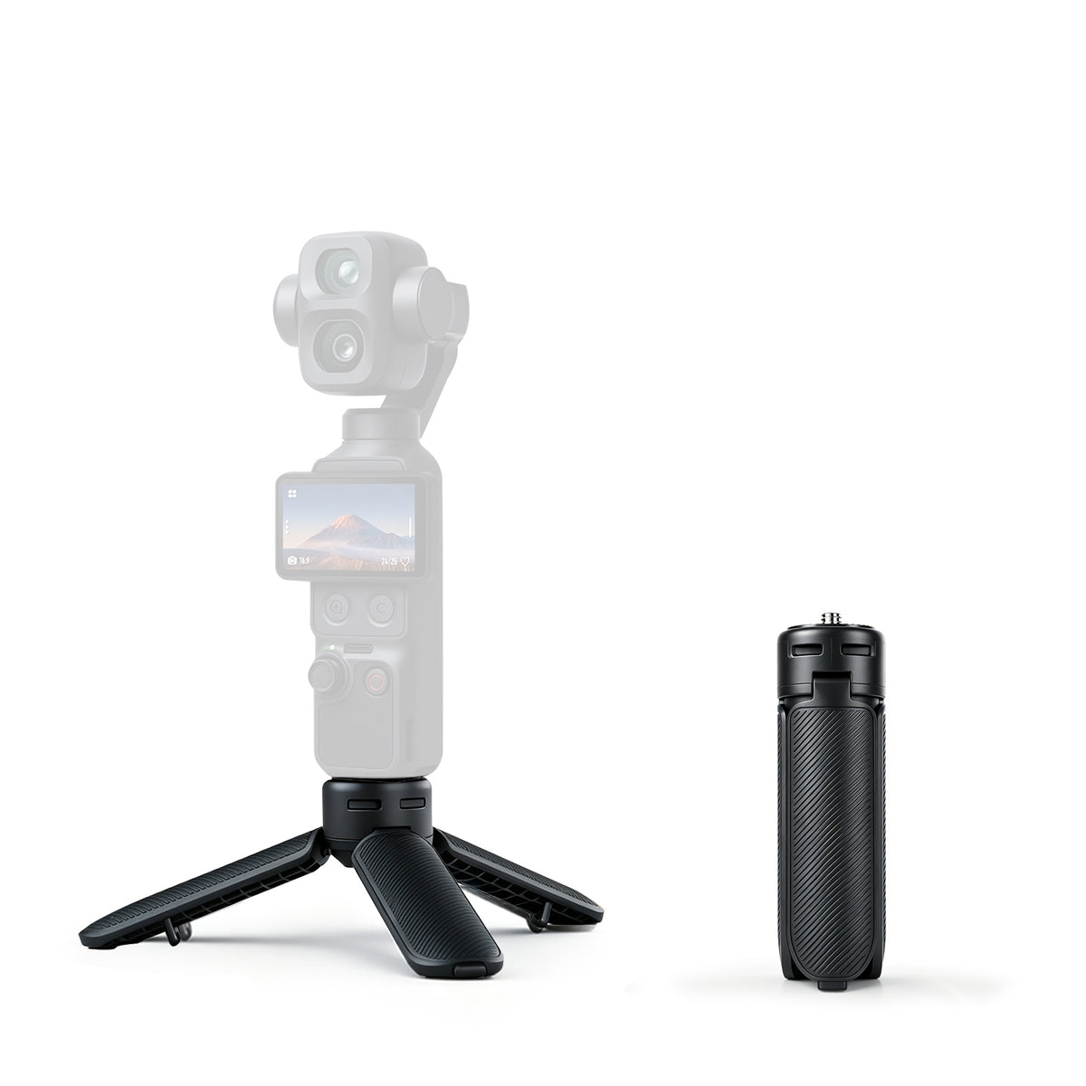XILETU XS-25 Auto Open 2-in-1 Mini Tripod 1/4 Screw Stand for DJI Pocket 3 4 4Pro Insta360 Action Panoramic Vlog Camera