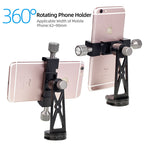 XILETU CP-5 All Metal Tripod Mount Adapter Cell Phone Clipper Holder Vertical 360 Rotation Tripod Stand for Smart Phones Tripod