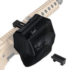 XILETU NSC-2 Heat-Resistant Brass Shell Catcher Adjustable Mount Quick Release Zippered Mesh Pouch for Outdoor Shooting Sports