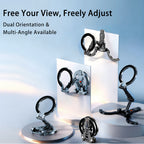 XILETU XJ-30 Dual-sided Magnetic Phone Stand Slim Foldable Magsafe 1/4" Mount for iPhone 17-13 Vlog Travel Selfie Live Tripod