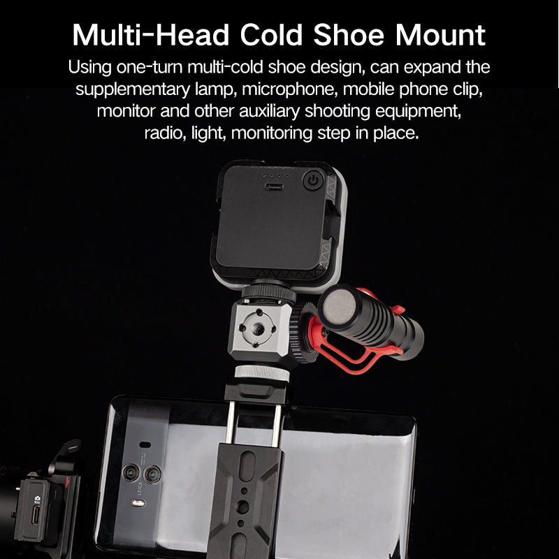XILETU XDS-15 Cold Shoe Monitor Mount On Camera Shoe Mount Support Microphone Video LED Light for DSLR Nikon Canon