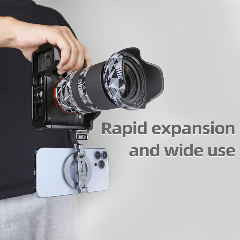 XILETU QPQ-TB Foldable Magnetic Phone Holder Camera Rabbit Cage Tripod Universal External Magsafe Accessory for iPhone  18 17 16 15