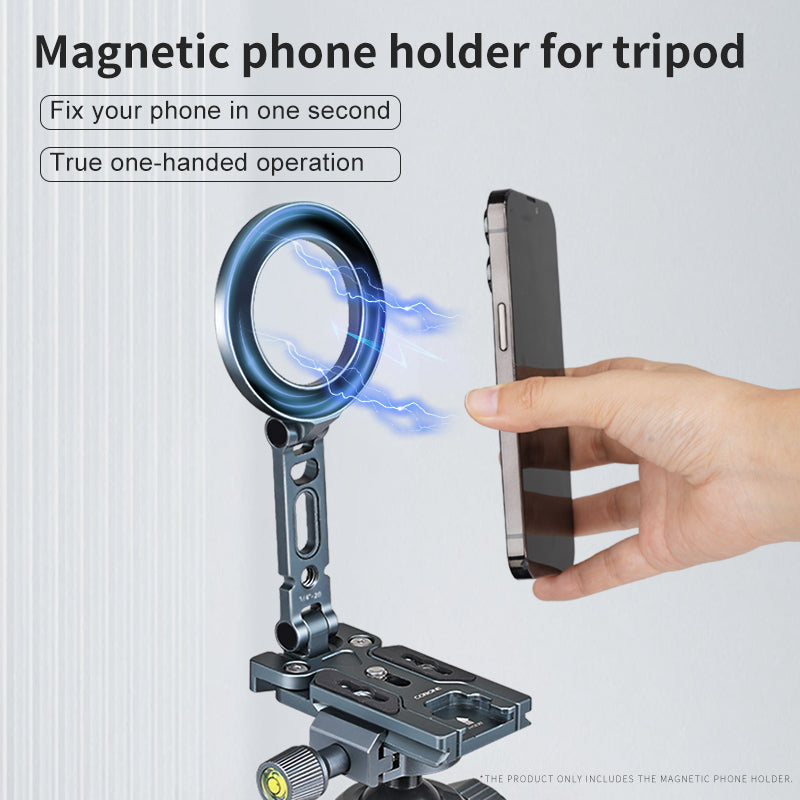 XILETU XQ-B MagSafe Magnetic Phone Holder Foldable Camera Phone Tripod Stand for iPhone 18-12 Selfie Stick Desktop  Stand