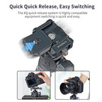 XILETU XL223A+QG28 Portable Quick Release Camera Tripod with 360 Degree Ball Head Mini Desktop Stand for Mobile Phones, Cameras, DSLR
