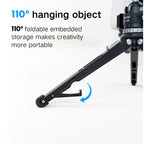 XILETU XT18S+MC22S Vlogging Tripod Handheld Cold Shoe Head Mirrorless Camera Phone Stand Video Blog Tripod Desktop Selfie Tripod