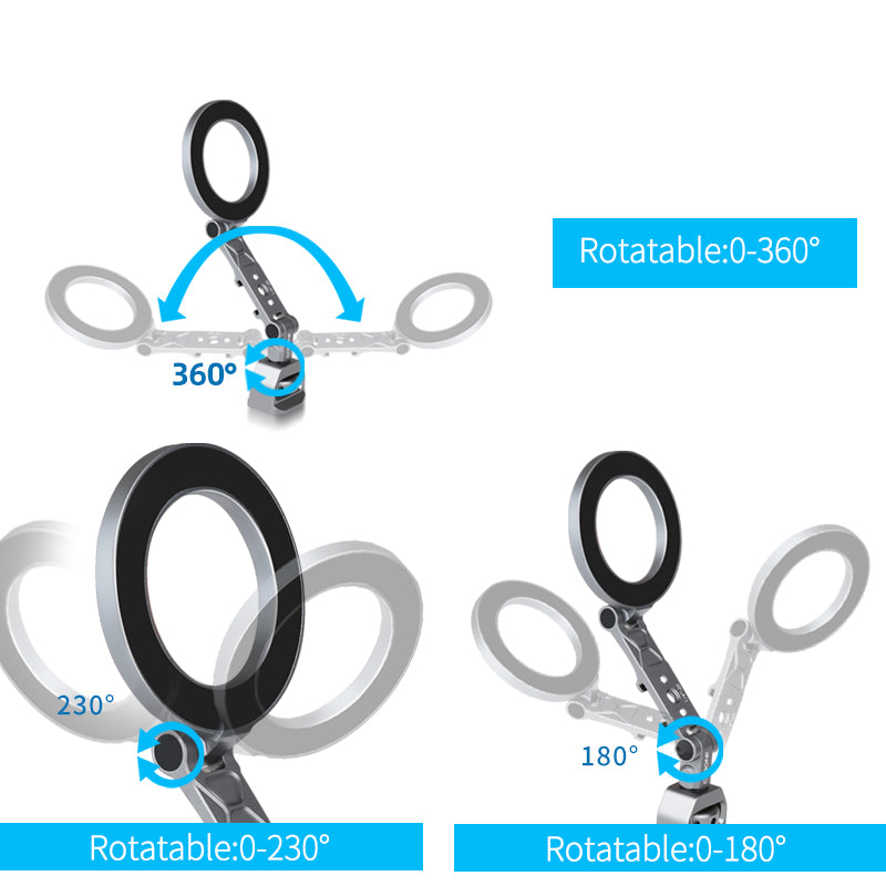 XILETU QPQ-TB Foldable Magnetic Phone Holder Camera Rabbit Cage Tripod Universal External Magsafe Accessory for iPhone  18 17 16 15