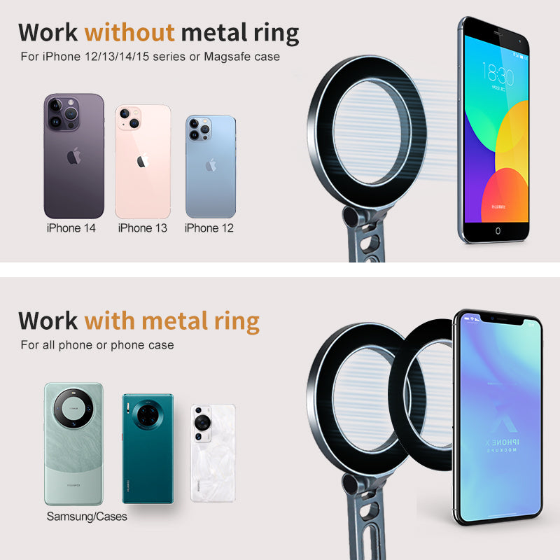 XILETU XQ-B MagSafe Magnetic Phone Holder Foldable Camera Phone Tripod Stand for iPhone 18-12 Selfie Stick Desktop  Stand