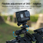 XILETU QM1+QS1 Bike Phone Holder For Sports Camera Riding Mount  Motorcycle Bike Quick Release Accessories