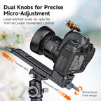 XILETU LCB-20M Macro Focus Rail Slider Quick Release Plate for DSLR, 5kg, Desktop Outdoor Time-Lapse Close-up Macro Photography