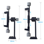 XILETU CP-3 Metal Phone Holder 360° Rotation Swivel Arca Quick Release Plate 1/4" 3/8" Screw 62-90mm for Tripod Vlog