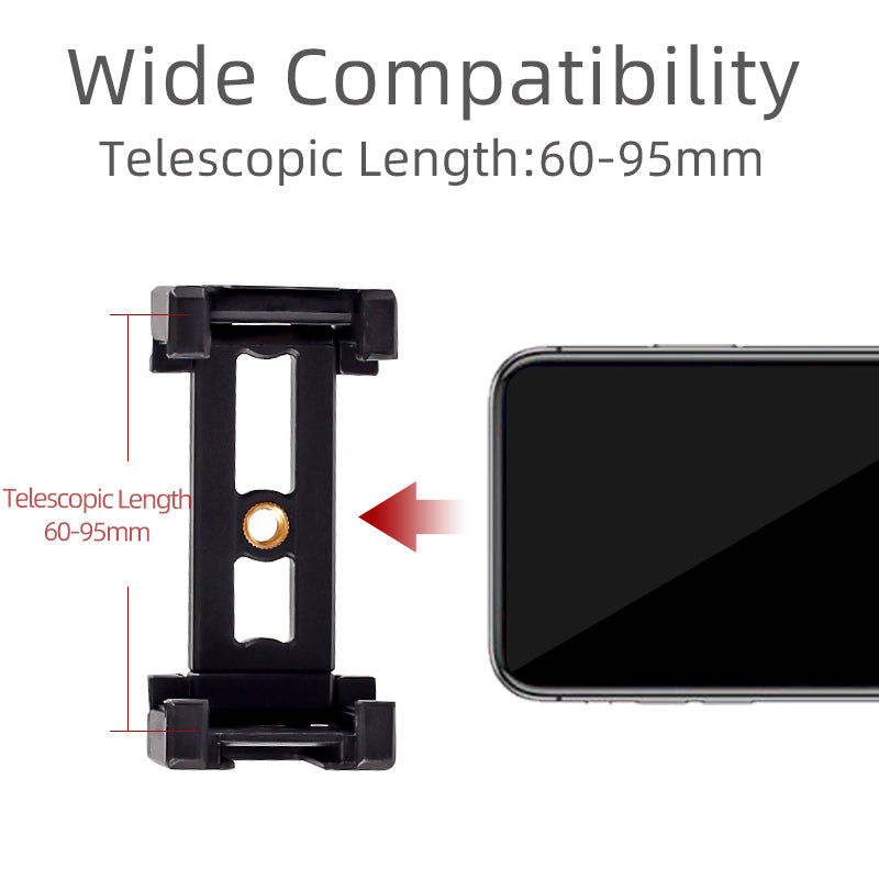 XILETU CD-5 Lightweight Mini Selfie Stick Tripod All in One Vlog Kit with Bluetooth Phone Holder for Vlog Live Streaming