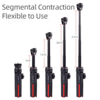 XILETU CD-5 Lightweight Mini Selfie Stick Tripod All in One Vlog Kit with Bluetooth Phone Holder for Vlog Live Streaming