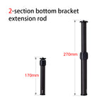 XILETU XM-222A XM-263A Aluminum Alloy Selfie Stick Tripod Central Axis Extension Rod Photography Camera Bracket Heightening Accessories