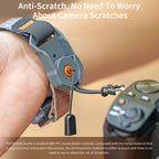 XILETU KQ-2 Camera Wrist Strap Adjustable Quick Release Camera Hand Strap Suitable for DSLR SLR Mirrorless Camera Outdoor Photography