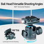 XILETU M-5G Mini Portable Lightweight Travel Tripod Tabletop Video Mini Tripod with 360 Degree Ball Head for Camera DSLR SLR