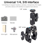 XILETU CRO-1 Multi-Function Powerful Pea Clip SLR Micro Single Camera Universal Crab Clamp Super Holder Stand BallHead Clamp