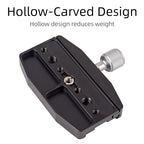 XILETU QR-90N QR-110N Quick Clamp With Quick Release Plate 1/4 General Screw Conversion Screw For Cameras Tripods Monopods Tripod Head