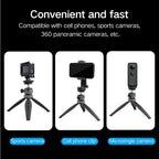 XILETU Quick Release Plate & Backpack Clip Kit, 1/4 Thread Adapter for GoPro Insta360 Action Camera, Outdoor Photography