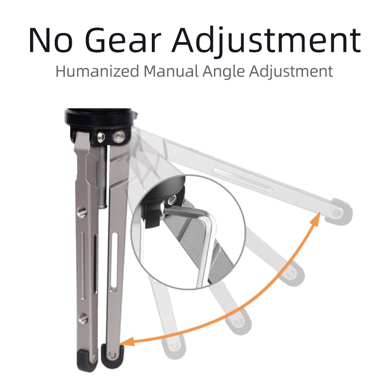 XIELTU XTS20+XG25 Mini Aluminum Tripod with Detachable Ball Head 360 Degree Rotation, Aluminum Alloy Tripod For GoPro DSLR