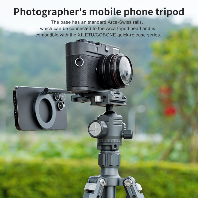 XILETU XQ-B MagSafe Magnetic Phone Holder Foldable Camera Phone Tripod Stand for iPhone 18-12 Selfie Stick Desktop  Stand