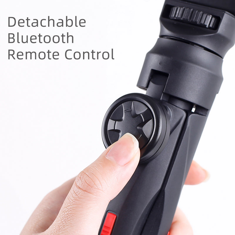 XILETU CD-5 Lightweight Mini Selfie Stick Tripod All in One Vlog Kit with Bluetooth Phone Holder for Vlog Live Streaming