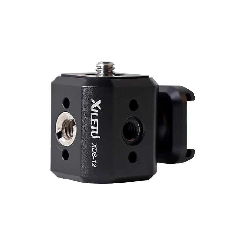 XILETU XDS-12 Tripod Screw Hole Conversion Seat 1/4 3/8 Alai Positioning Hole Head Multifunctional Expansion Accessories