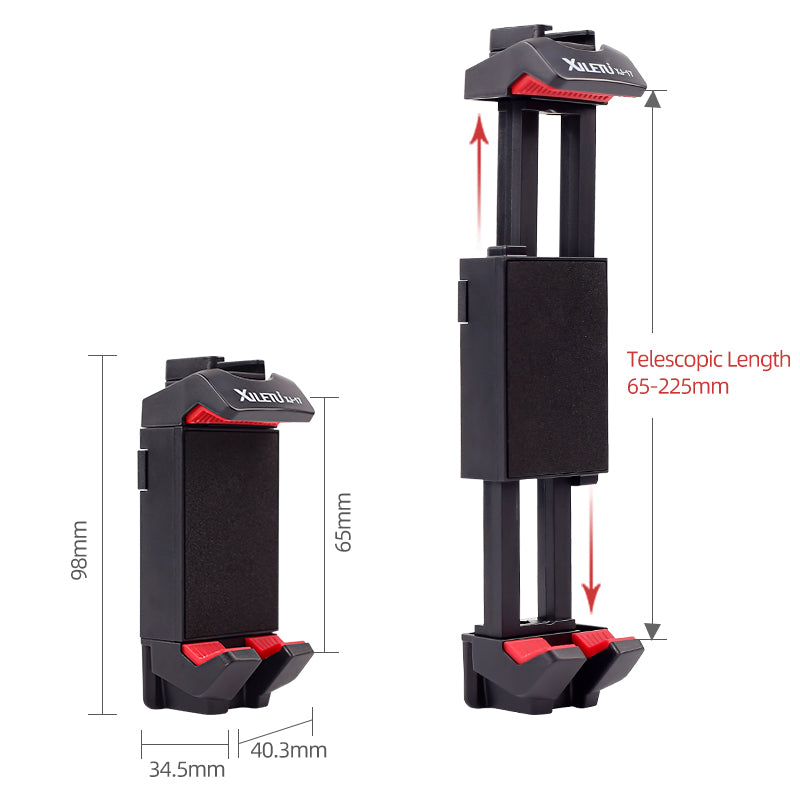 XILETU XJ-17 Tablet Mount Holder Adapter for iPad Pro Mini Air 1 2 3 4 Microsoft Surface Live Lecture Tablet Mount Tripod Adapter