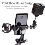 XILETU XJ-10SII Universal All Metal Phone Tripod Mount Holder Clip Adapter 360 Degree Rotation Mobile Clamp For ARCA Style Plate