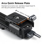 XILETU LCB-20M Macro Focus Rail Slider Quick Release Plate for DSLR, 5kg, Desktop Outdoor Time-Lapse Close-up Macro Photography