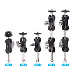 XILETU TM Series Tripod Magic Arm with Dual Ballhead 1/4'' Screw Universal Camera Video Monitor Mount Adapter for LED Light GPS Phone Monitor