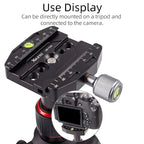 XILETU QR-90N QR-110N Quick Clamp With Quick Release Plate 1/4 General Screw Conversion Screw For Cameras Tripods Monopods Tripod Head