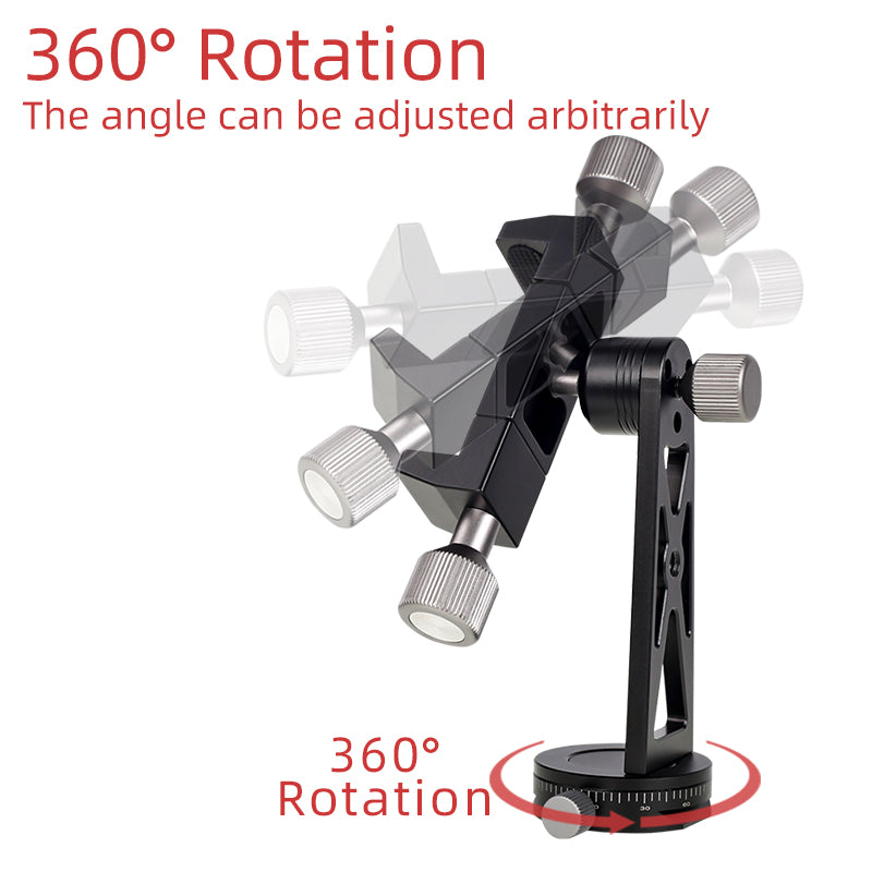 XILETU CP-5 All Metal Tripod Mount Adapter Cell Phone Clipper Holder Vertical 360 Rotation Tripod Stand for Smart Phones Tripod