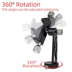 XILETU CP-5 All Metal Tripod Mount Adapter Cell Phone Clipper Holder Vertical 360 Rotation Tripod Stand for Smart Phones Tripod