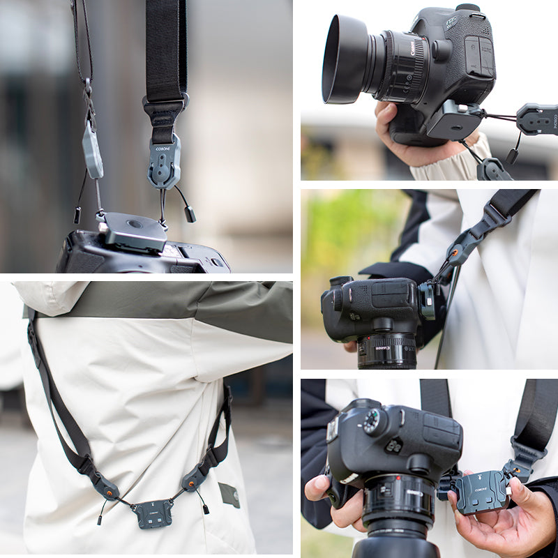XILETU XQC-1 Quick Release Plate Shoulder Strap Base Camera Sling Quick Adapter for with Fujifilm Canon Sony A7M3 A7IV Camera Accessories