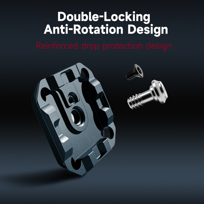 XILETU PQ-38T Aluminum Alloy Quick Release Plate, Anti-Deflection Anti-Drop for Arca Tripod, XQ QR System, DSLR/Mirrorless Camera Base