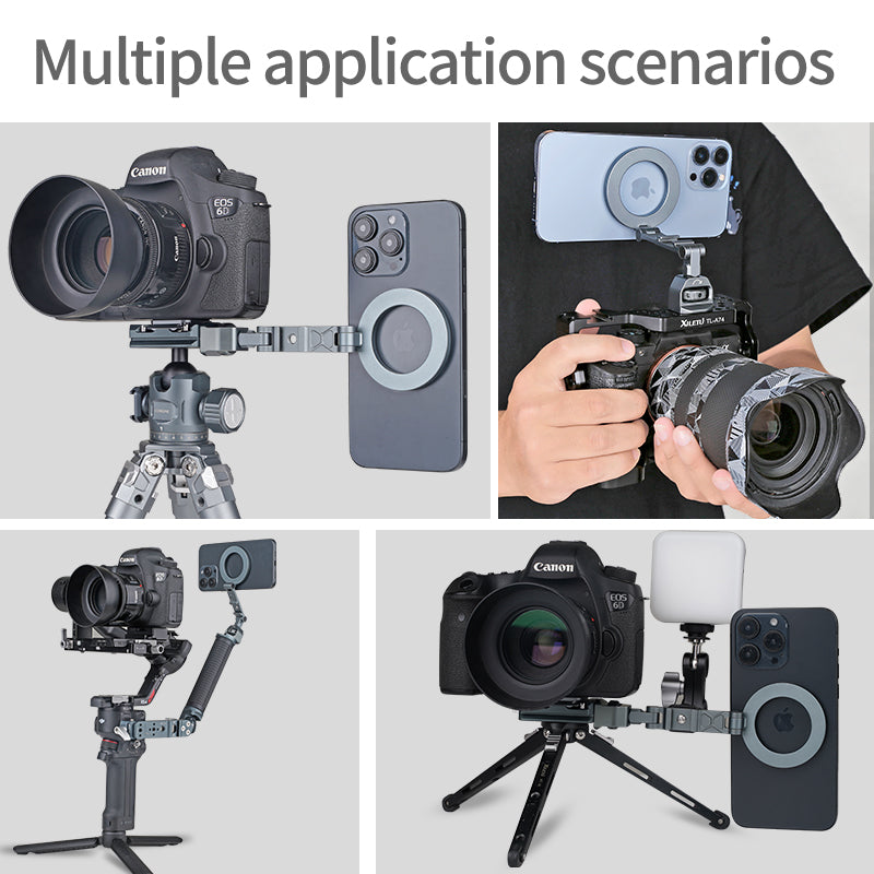 XILETU QPQ-TB Foldable Magnetic Phone Holder Camera Rabbit Cage Tripod Universal External Magsafe Accessory for iPhone  18 17 16 15