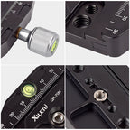XILETU QR-90N QR-110N Quick Clamp With Quick Release Plate 1/4 General Screw Conversion Screw For Cameras Tripods Monopods Tripod Head