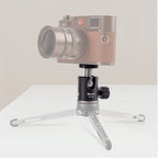 XILETU MT-26 Metal Mini Ball Head 1/4" Ball Head For Tripod DSLR Camera Tripod Mount 360 Rotating Mount Base Adapter