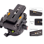 XILETU LS-6A Panoramic Tripod Head Professional Hydraulic Fluid Video Head For Tripod Monopod Camera Holder Stand Mobile DSLR