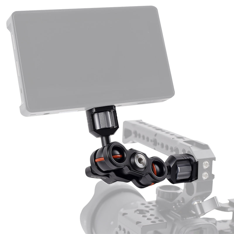 XILETU TM-S1 TM-S2 Magic Arm Camera Mount Bracket Double Ball Head 360° Rotation for Camera Monitor Lights Recorders Microphone Audio