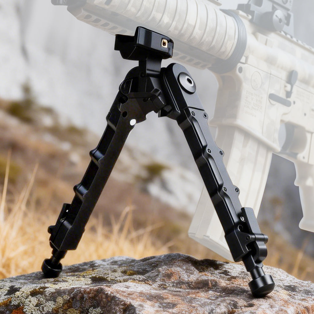 XILETU DR-1 7.2-8.6 Inch Bipod Foldable with 360° Rotation & Tilt, Quick Release Metal Bipod for Hunting Shooting Outdoor