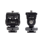XILETU XU-1 Universal All Metal Phone Holder Tripod Mount With Cold Shoe Mount Compatible w iPhone Cell Phone Camera Video Vlogging