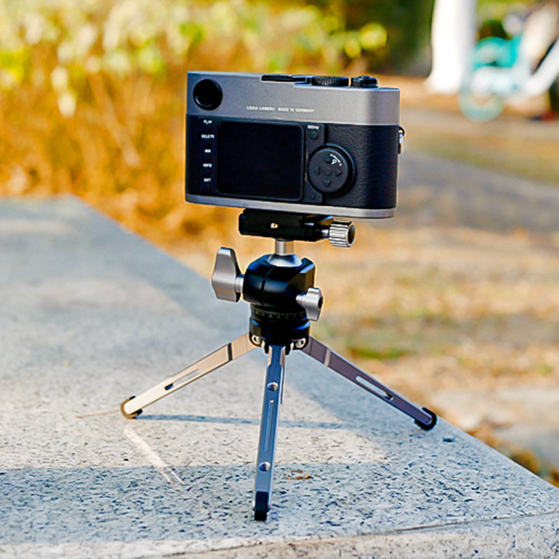 XIELTU XTS20+XG25 Mini Aluminum Tripod with Detachable Ball Head 360 Degree Rotation, Aluminum Alloy Tripod For GoPro DSLR