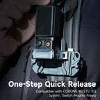 XILETU CPK-3 Aluminum XQ Quick-Release Cage for DJI Osmo Pocket 3, Cold Shoe & Action Adapter with Magnetic Filter Holder