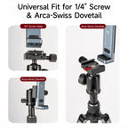 XILETU XJ-15 Universal Aluminum Alloy Tablet Phone Stand Holder Clip Tripod Adjustable Bracket For Mobile Phones Ipro Tablets 12.9in