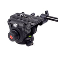 XILETU LS-6A Panoramic Tripod Head Professional Hydraulic Fluid Video Head For Tripod Monopod Camera Holder Stand Mobile DSLR