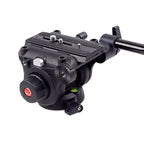 XILETU LS-6A Panoramic Tripod Head Professional Hydraulic Fluid Video Head For Tripod Monopod Camera Holder Stand Mobile DSLR