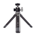XILETU XTD30+MC22 Aluminum Mini Tripod 3KG 360° Cold Shoe Ball Head 1/4'' Screw Telescopic Desktop Stand For Phone Camera Vlog Shooting