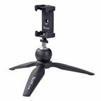 XILETU XJ-12 Mobile Tripod Mount Clipperwith Cold Shoe Mount for Boya Rode VideoMicro Microphone 1/4'' Tripod Clamp for iPhone X